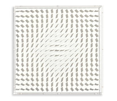 Quadratrelief 11, 25 Grad, from "Visuell veränderliche Struktur"