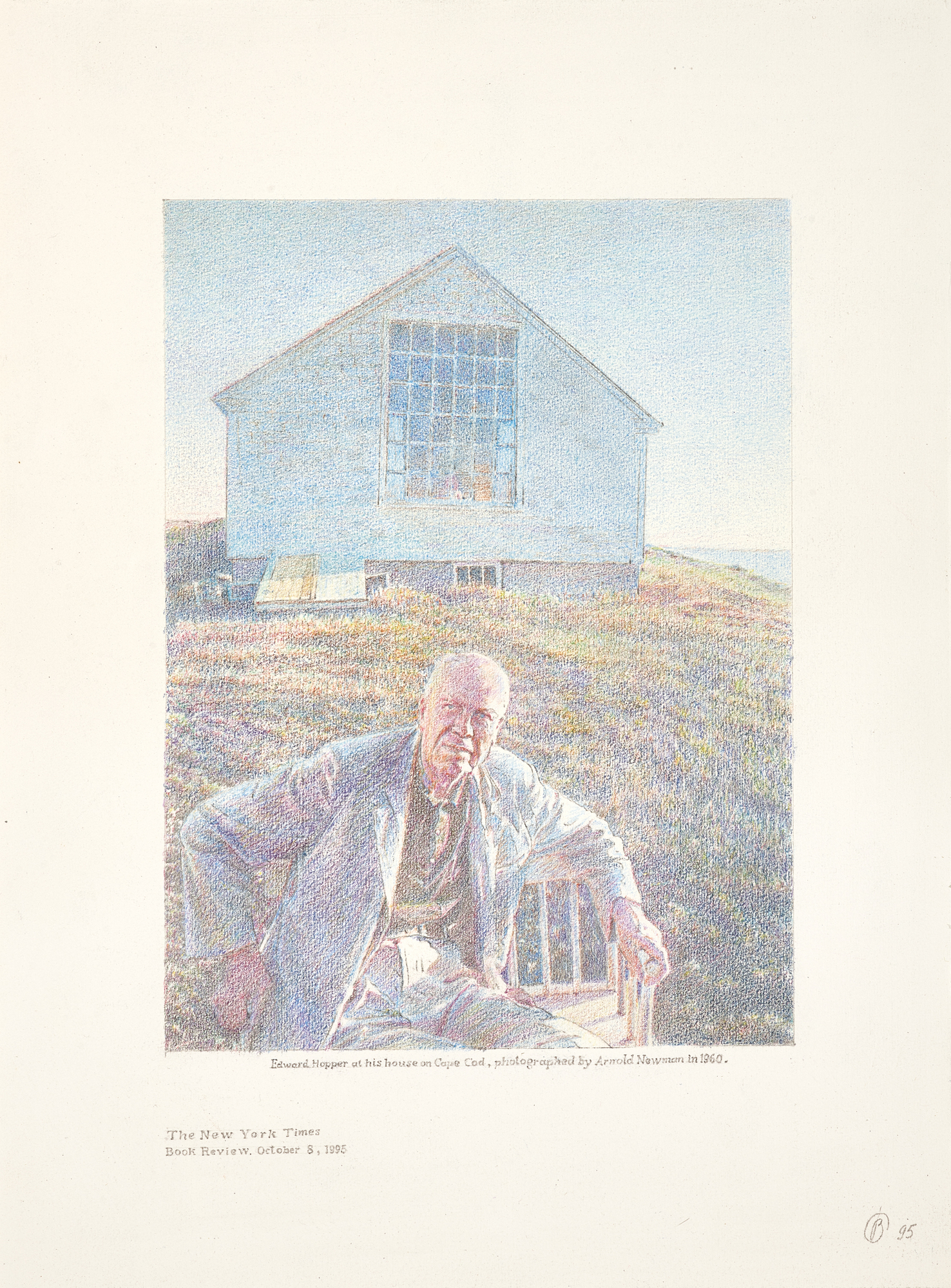 Oleg Vassiliev, Edward Hopper at His House on Cape Cod