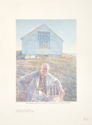 Edward Hopper at His House on Cape Cod