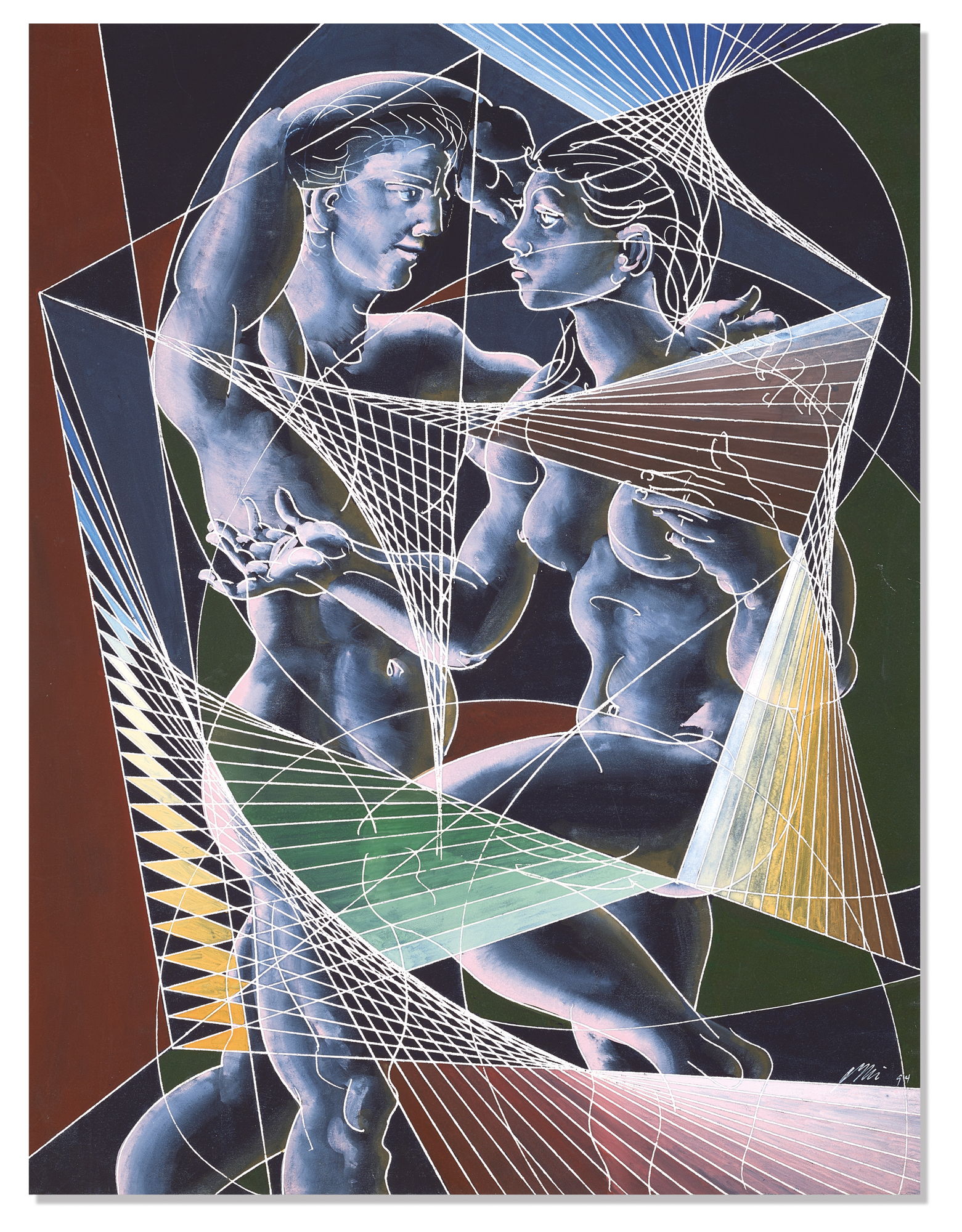 Hans Erni, Paar hinter Spiralen