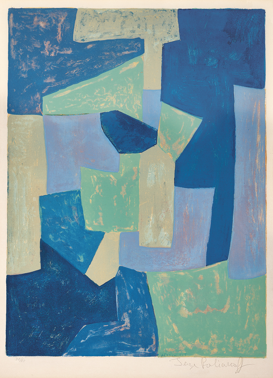 Serge Poliakoff, Composition bleue et verte