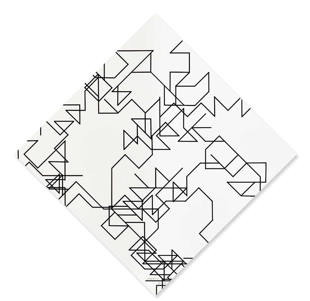 François Morellet, π éparpillant