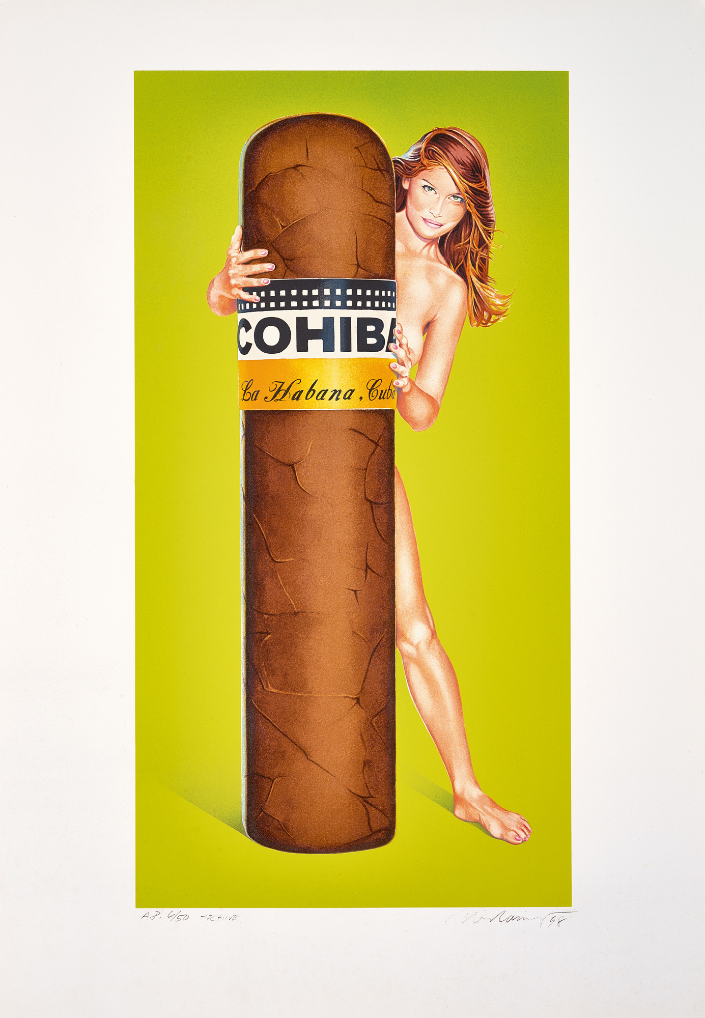 Mel Ramos, Hav-a-Havana 2, Cohiba