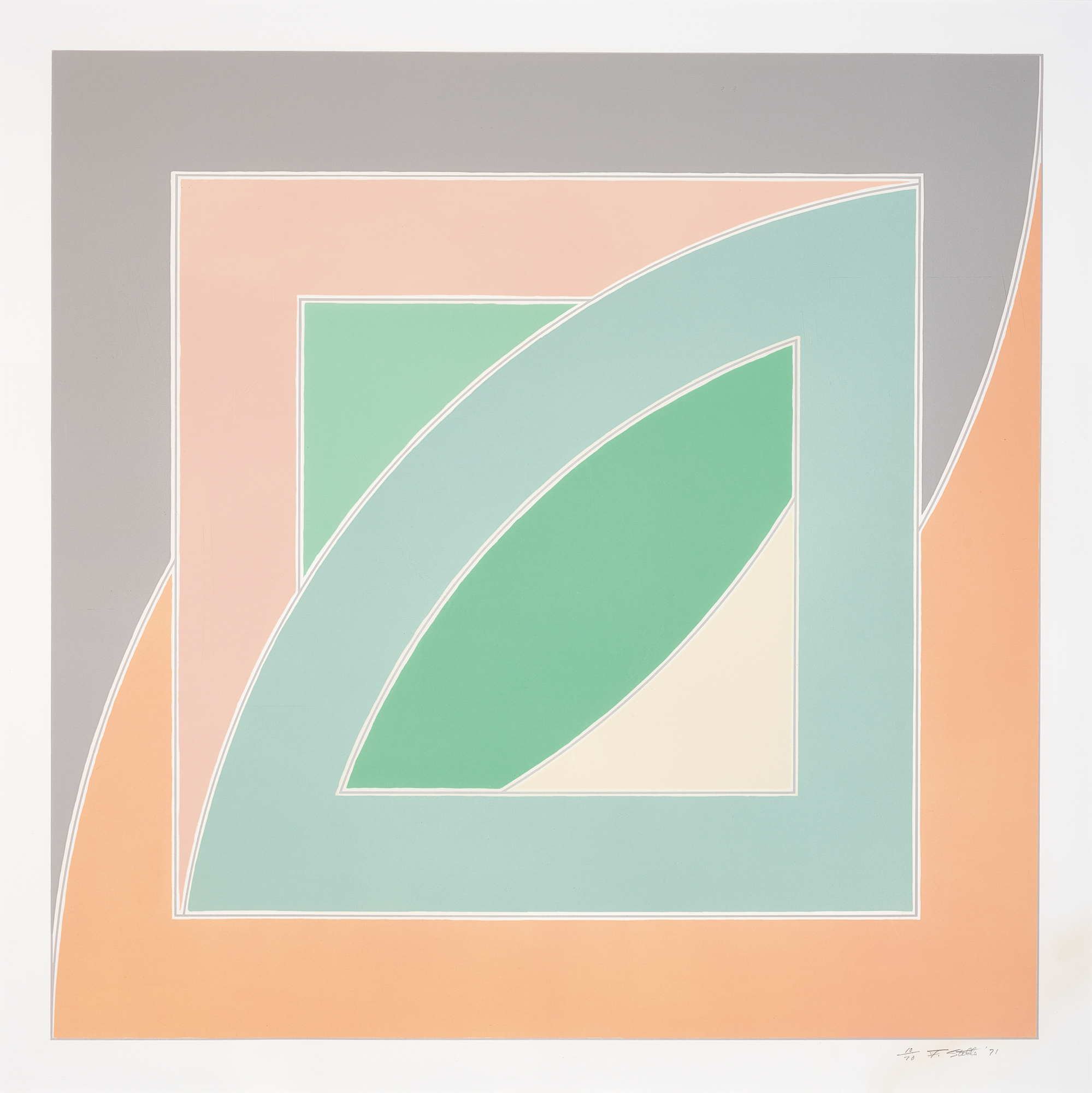 Frank Stella, River of Ponds IV from the series "Newfoundland"