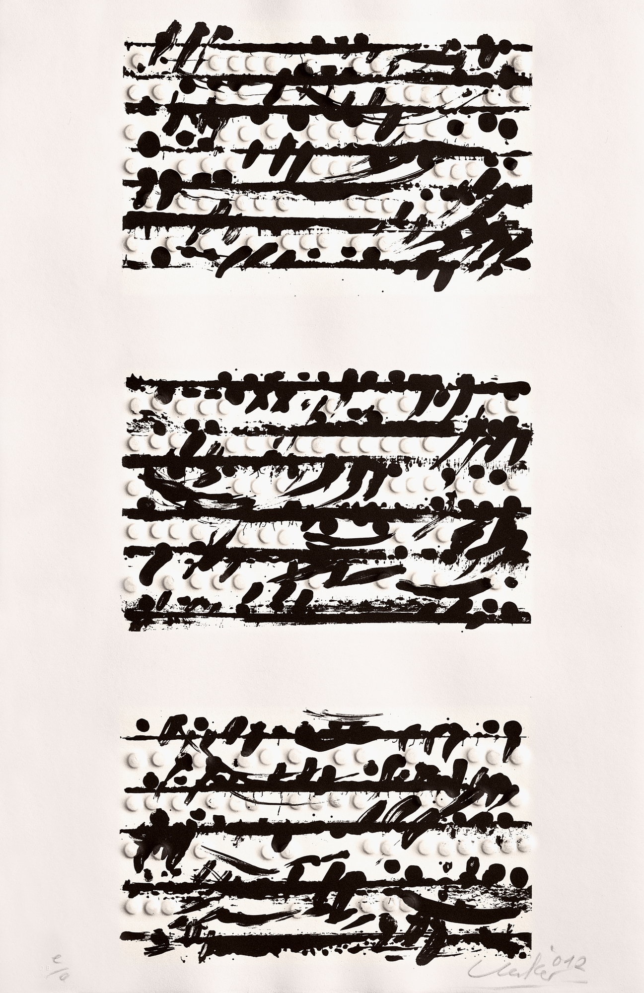 Günther Uecker, Optische Partitur