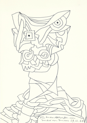 2 Drawings: Untitled, 1966; Untitled
