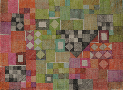 2 Drawings: Kleiner roter Schwarm, 1970; Schrebergarten, 1959