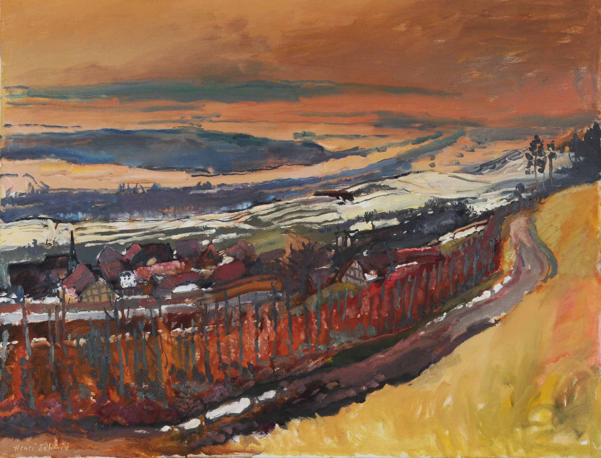 Henri Schmid, Blick auf Niederneunforn (Thurgau)
