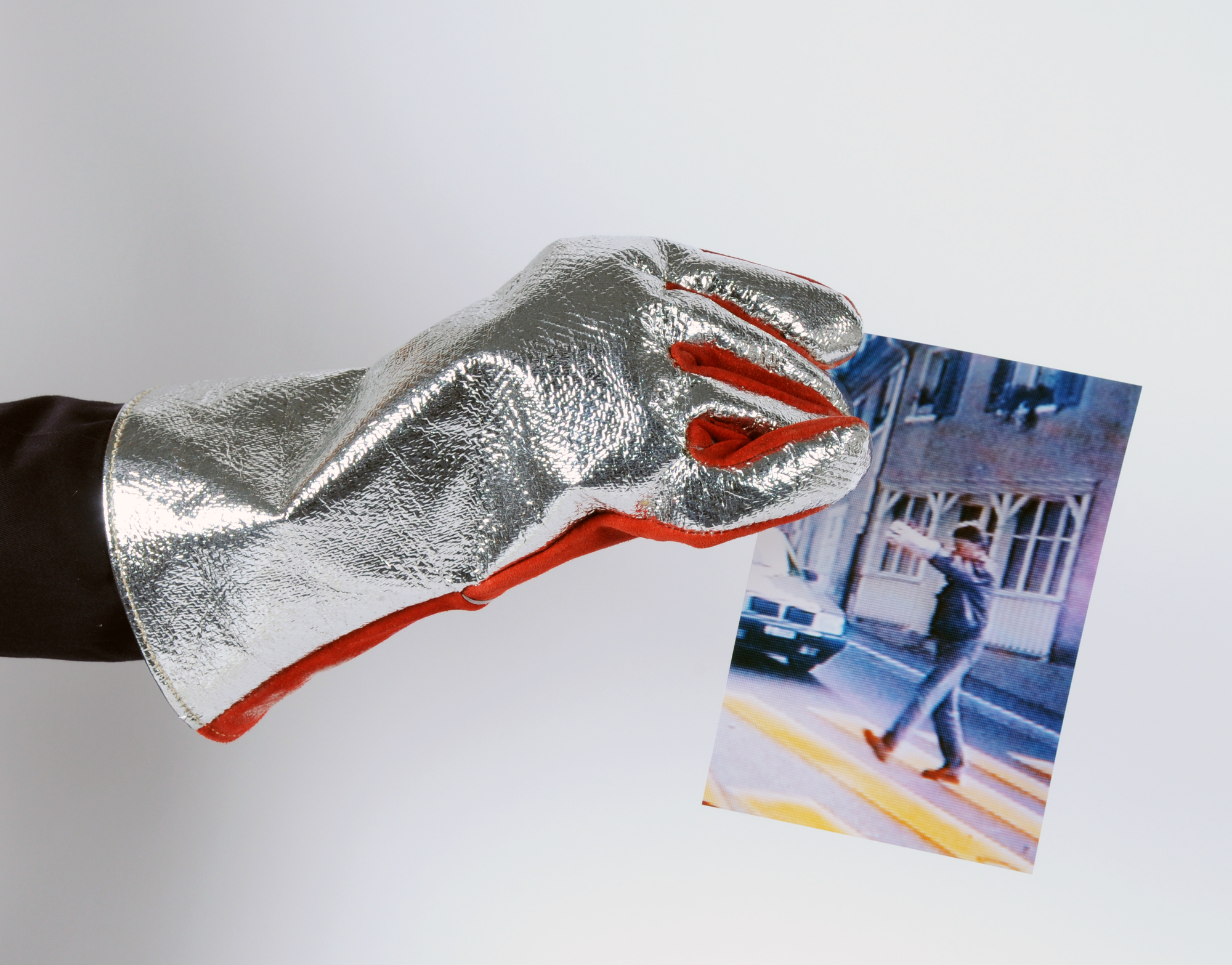 Roman Signer, Firefighter Glove with Photograph