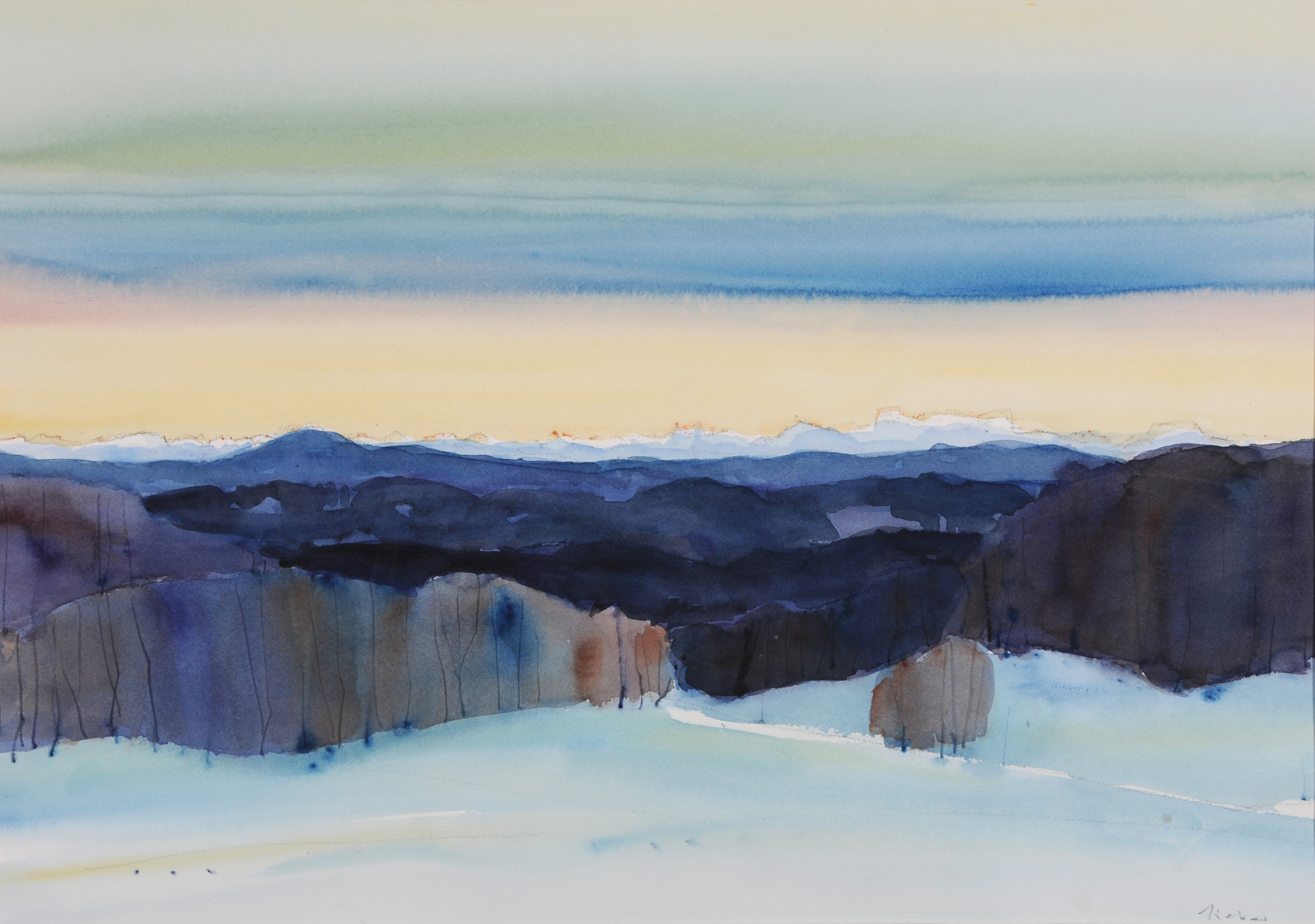 Hans Ruedi Sieber, Tösstallandschaft (Landscape in Toesstal)