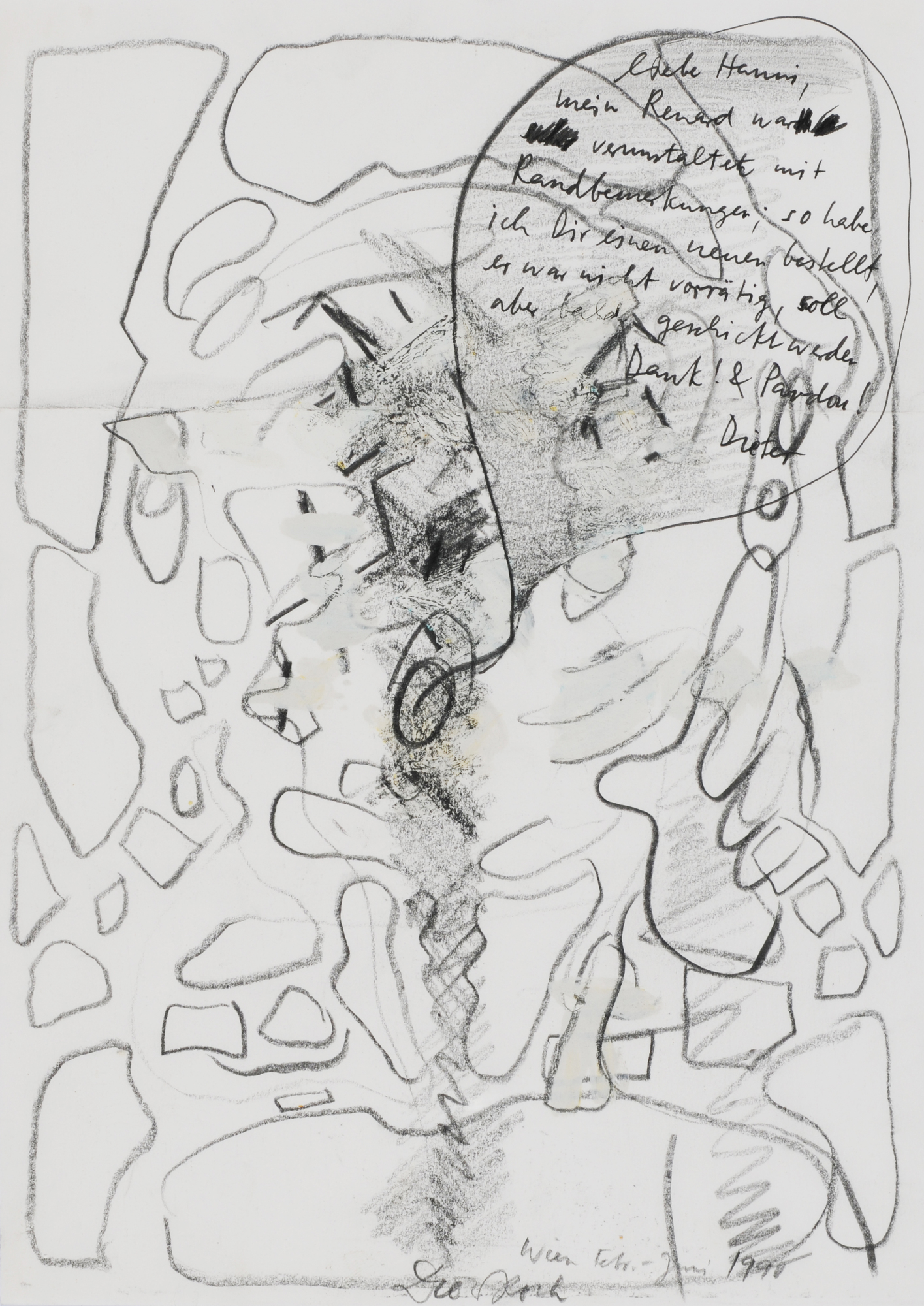 Dieter Roth, 3 Drawings: Untitled 1978 (2); Untitled 1990