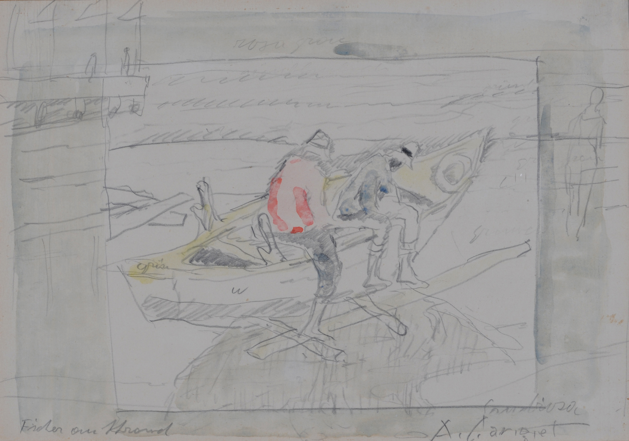 Alois Carigiet, Fischer am Strand
