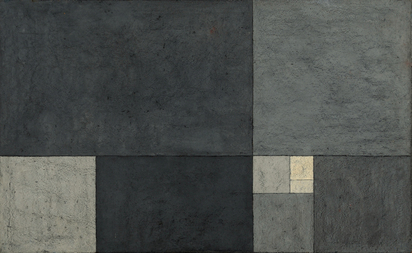 Grisaille mit 6 Quadraten (Grisaille with 6 Squares)