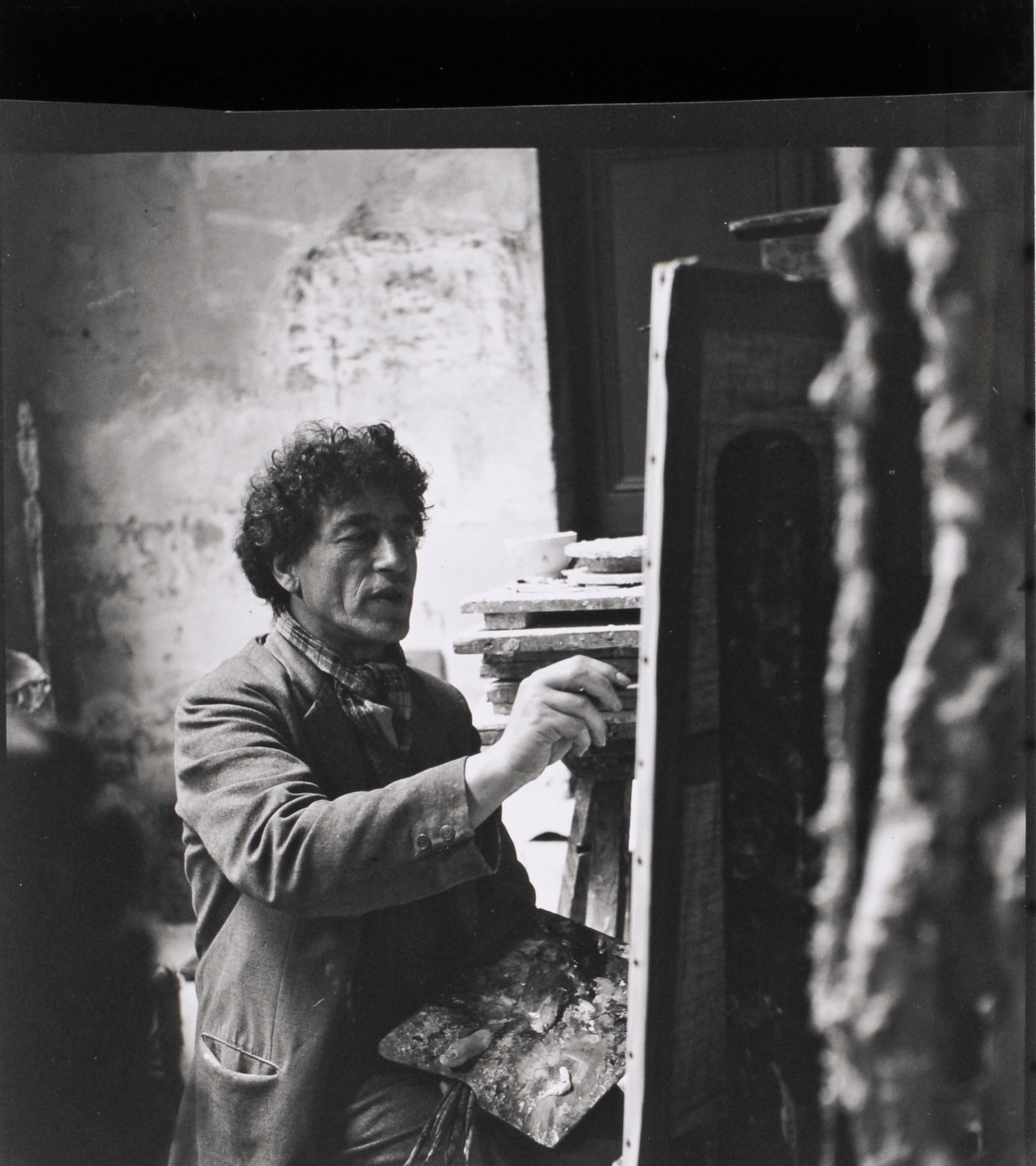 Ernst Scheidegger, 3 Photographs: Alberto Giacometti im Atelier (2); Atelier Giacometti