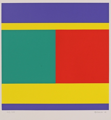 2 Sheets: Konstruktion, 1971; Komplementäres Spannungsfeld, 1966