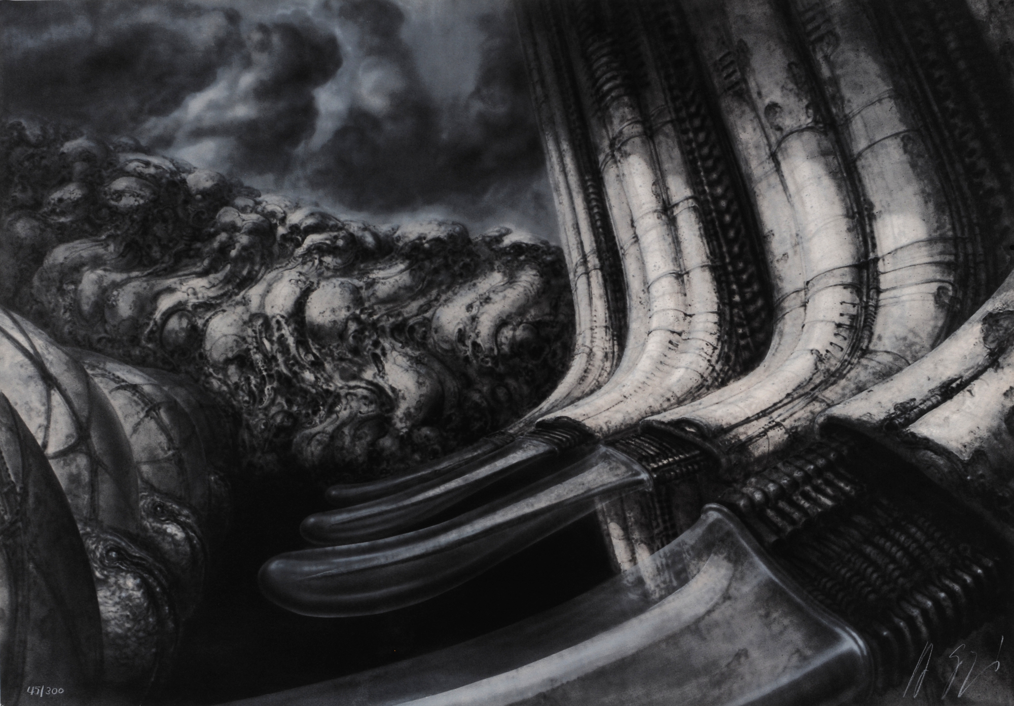 HR Giger, 3 Blätter aus "Erotomechanics"