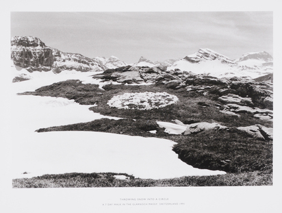 Throwing Snow into a Circle. A Seven Day Walk in the Glärnish Massif, Switzerland 1991 aus der Serie 'Dear Stieglitz'