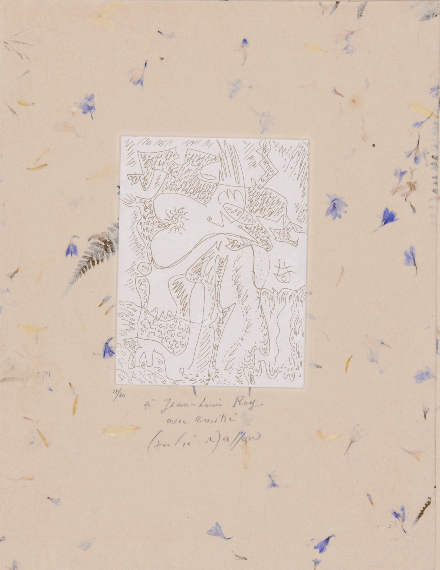 André Masson, 4 Blätter: Sans titre