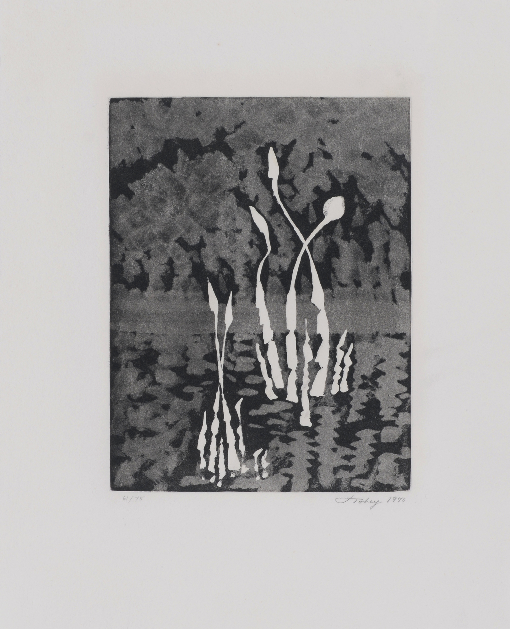 Mark Tobey, 2 Sheets: Movement in White, 1970; Trio