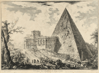 Veduta del Sepolcro di Cajo Cestio