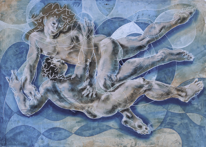 Schwimmendes Liebespaar (Swimming Lovers)