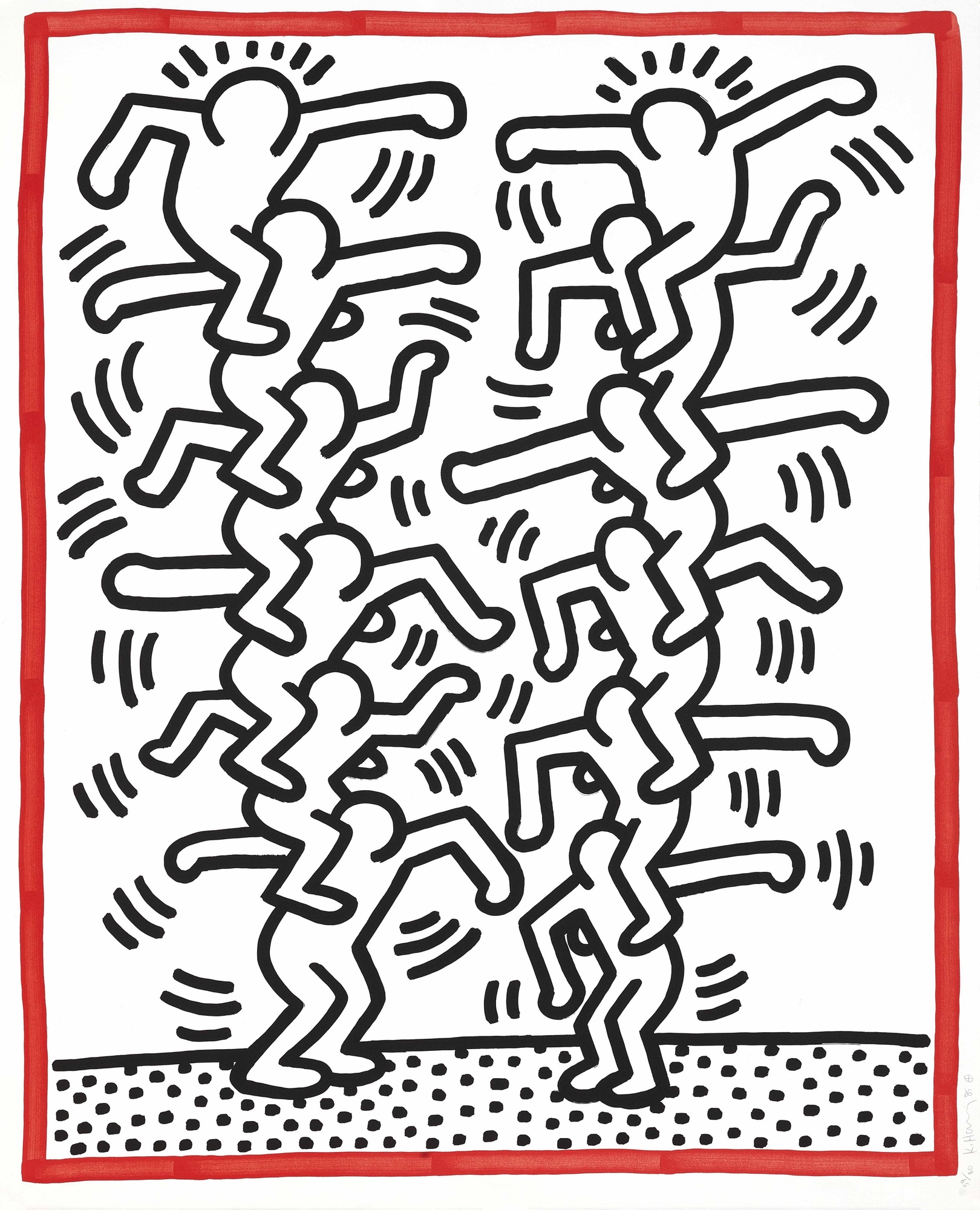 Keith Haring, Untitled, aus "Three Lithographs"