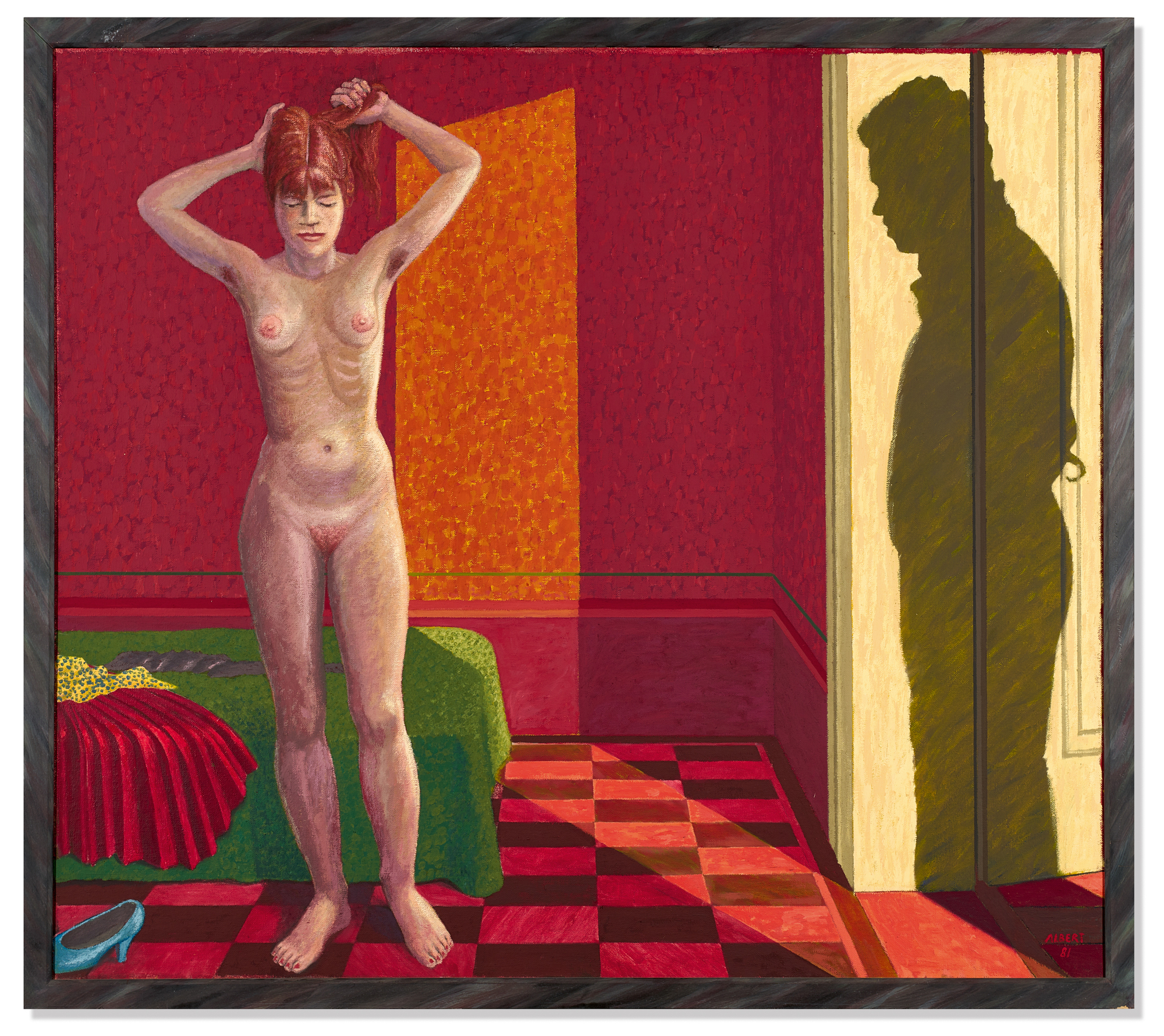 Hermann Albert, Akt im Zimmer und Schatten (Nude in Room and Shadow)