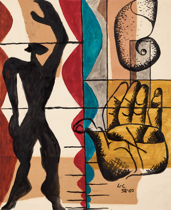 Le Modulor, main ouverte et coquillage