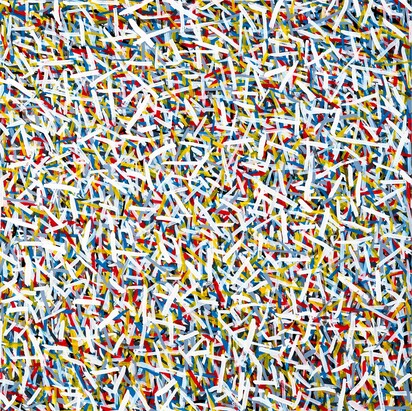 Short Brushstrokes (White)