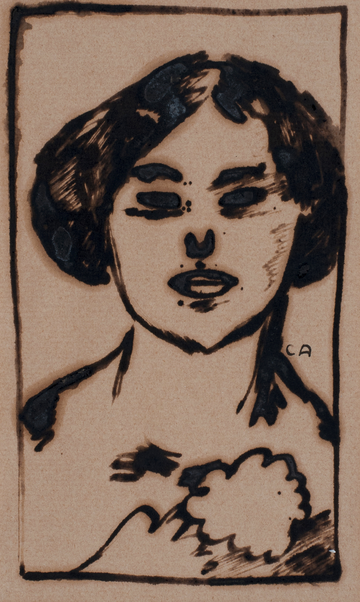 Cuno Amiet, Head of a Girl (Greti)