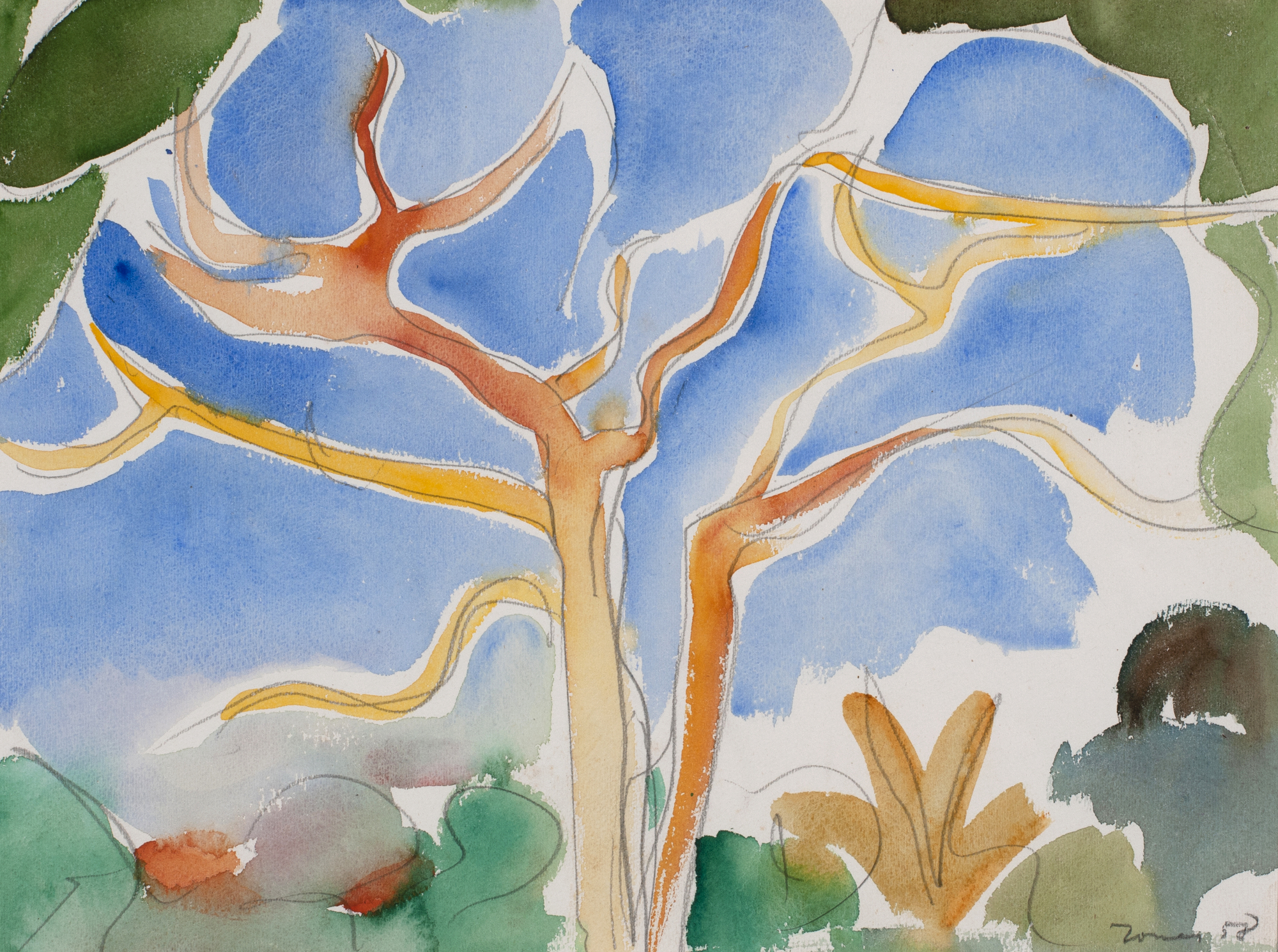 Walter Jonas, Baum in der Sonne (Tree in the Sun)