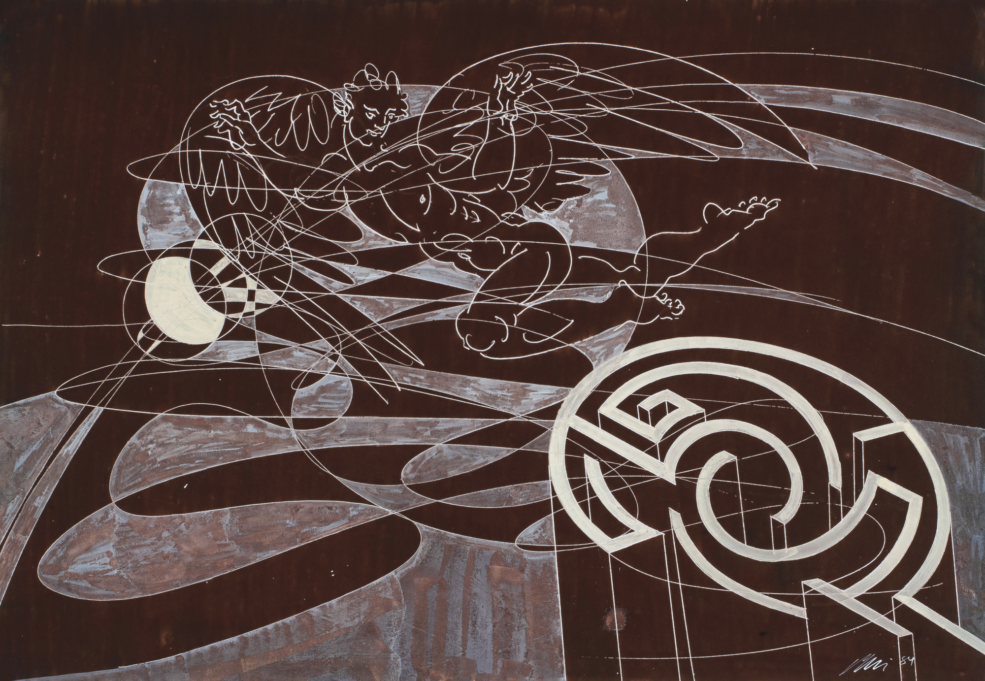 Hans Erni, Ikarus entflieht dem Labyrinth