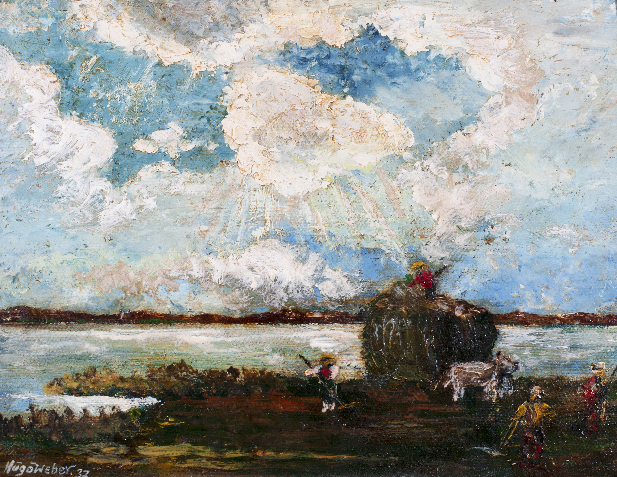 Hugo Weber, Untitled (Hay Harvesting)