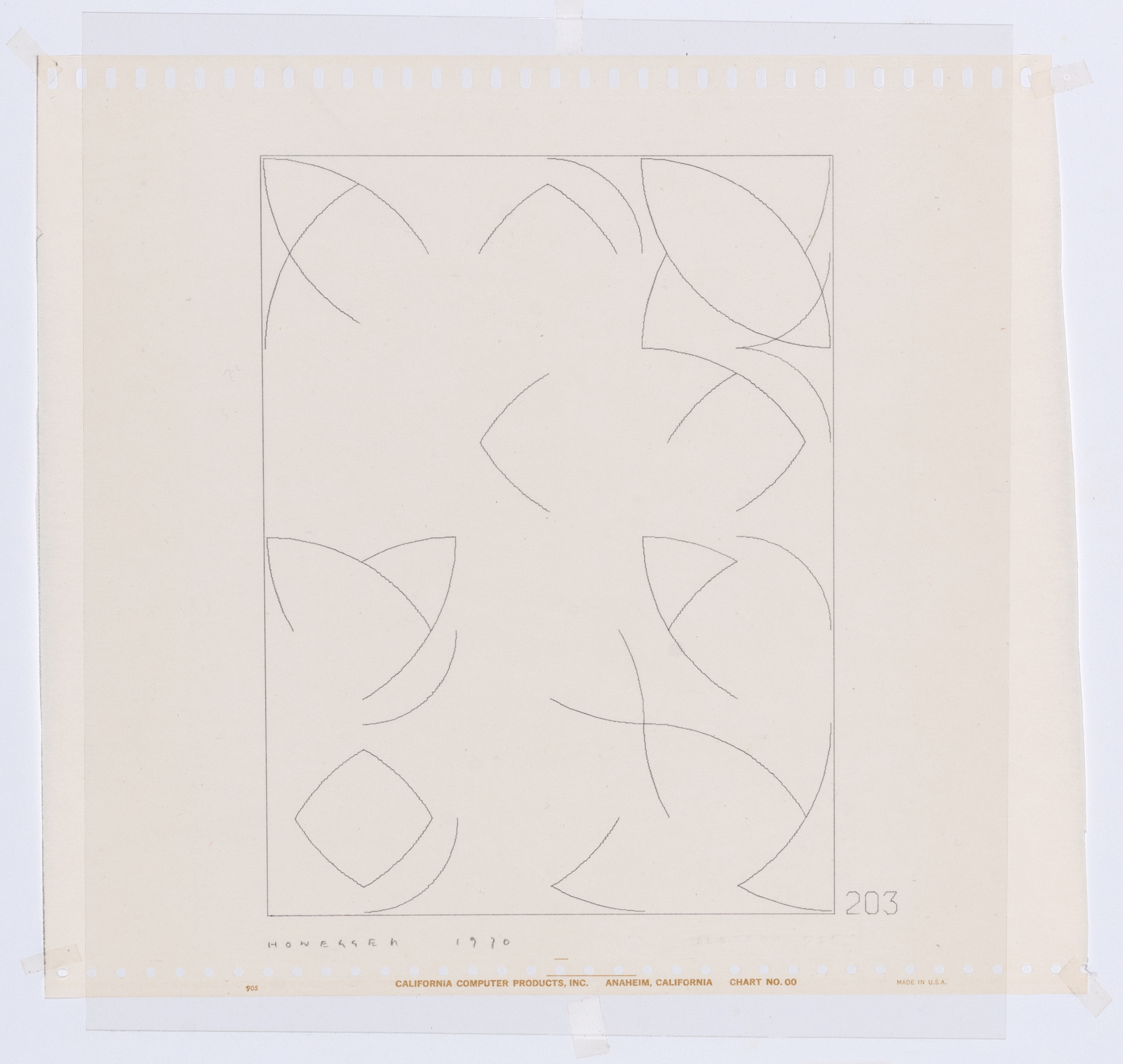 Gottfried Honegger, 2 Sheets: Computerzeichnungen