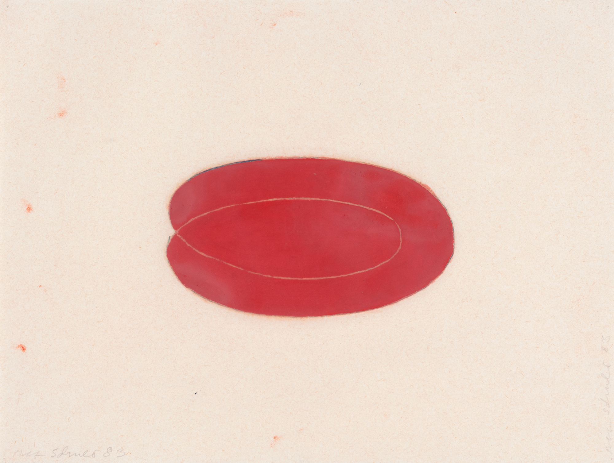 Alf Schuler, Untitled (Red Oval)