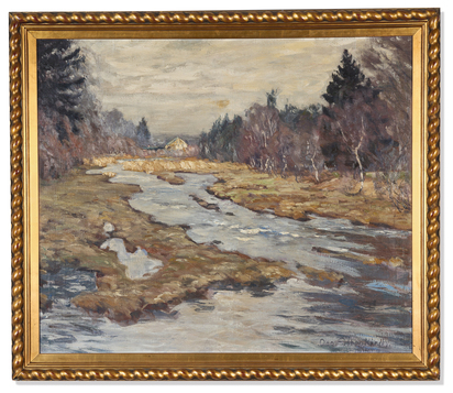 Die Mulde in den Wiesen (Vorfrühling)