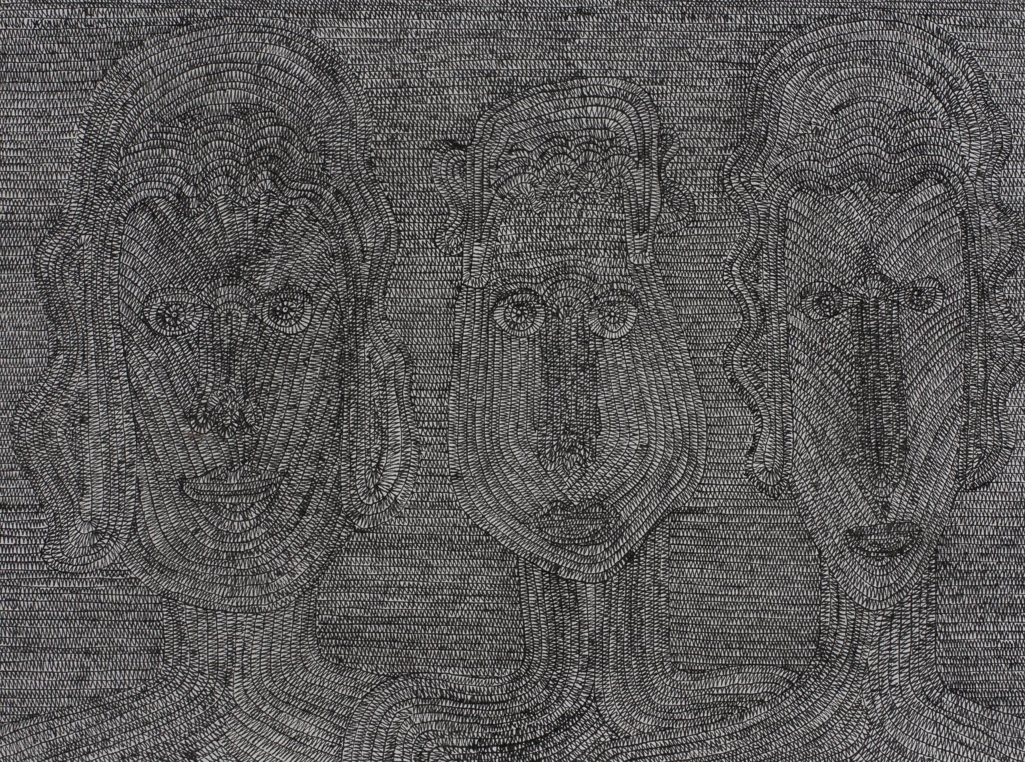 Gérard Sendrey, Trois visages de face