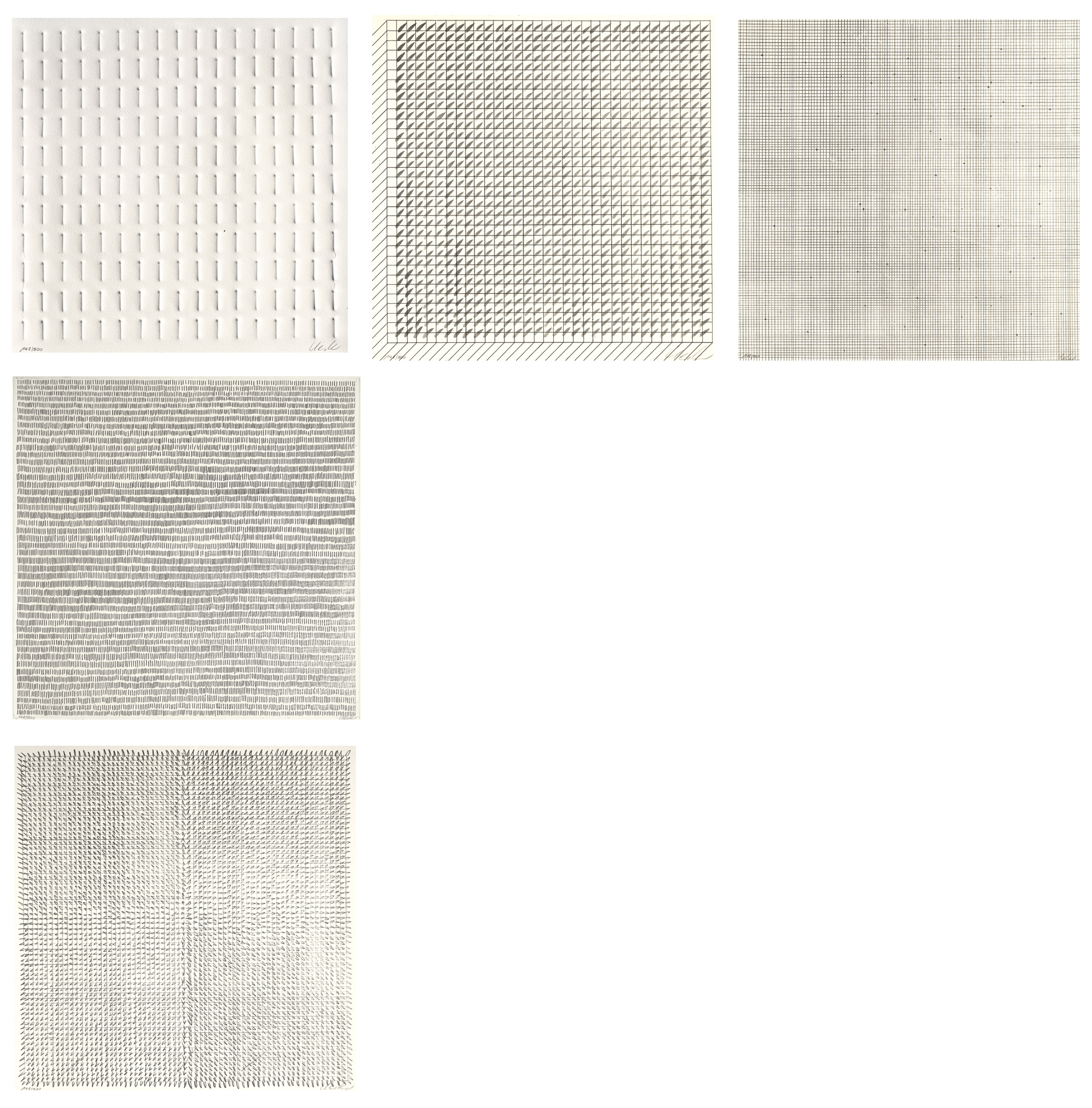 Günther Uecker, Portfolio. Uecker