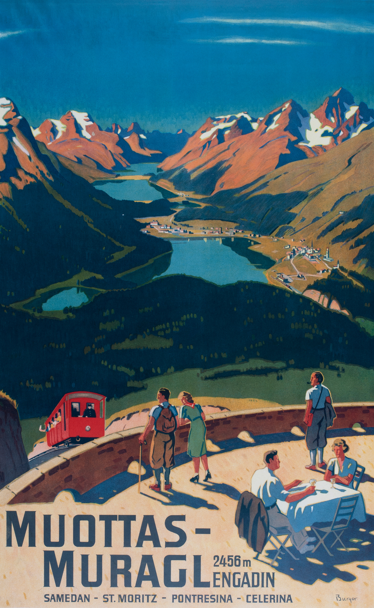 Wilhelm Friedrich Burger, Plakat. Muottas Muragl