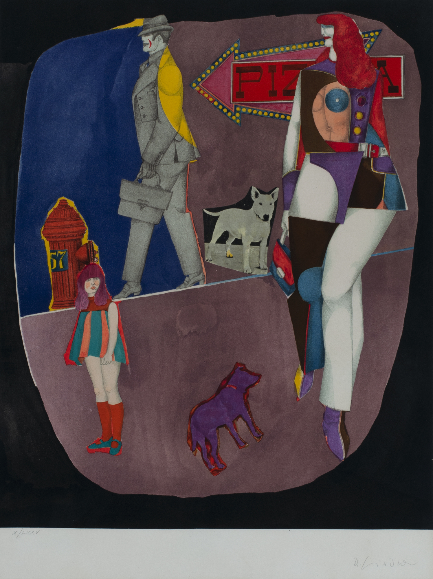 Richard Lindner, First Ave (Pizza)