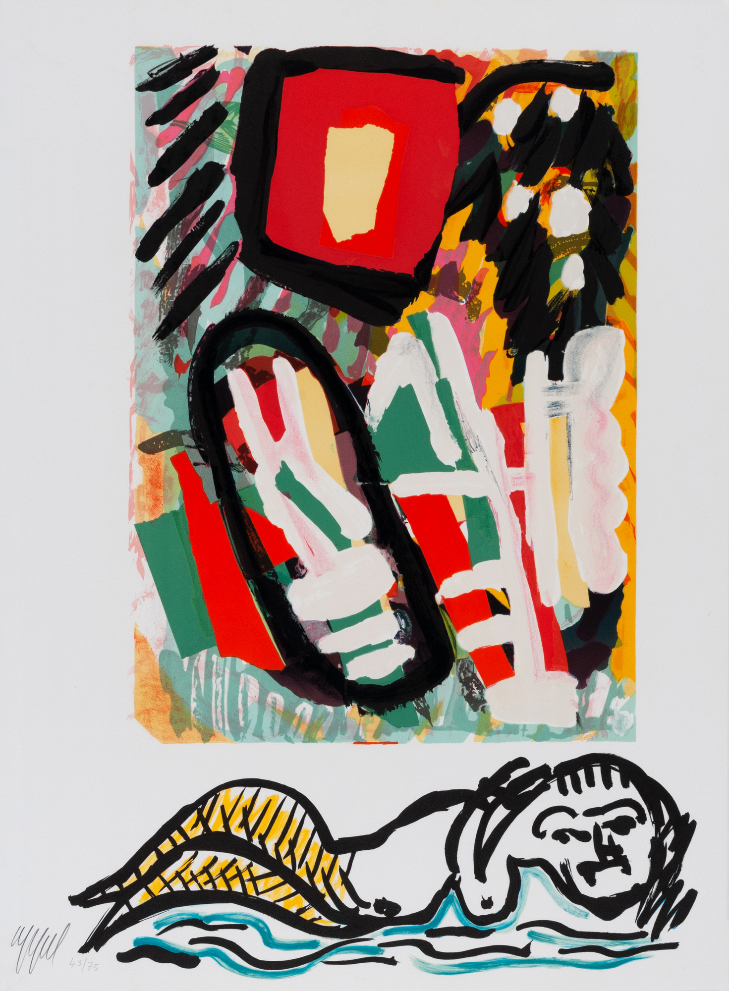 Karel Appel, Blatt aus "Tantrika I"