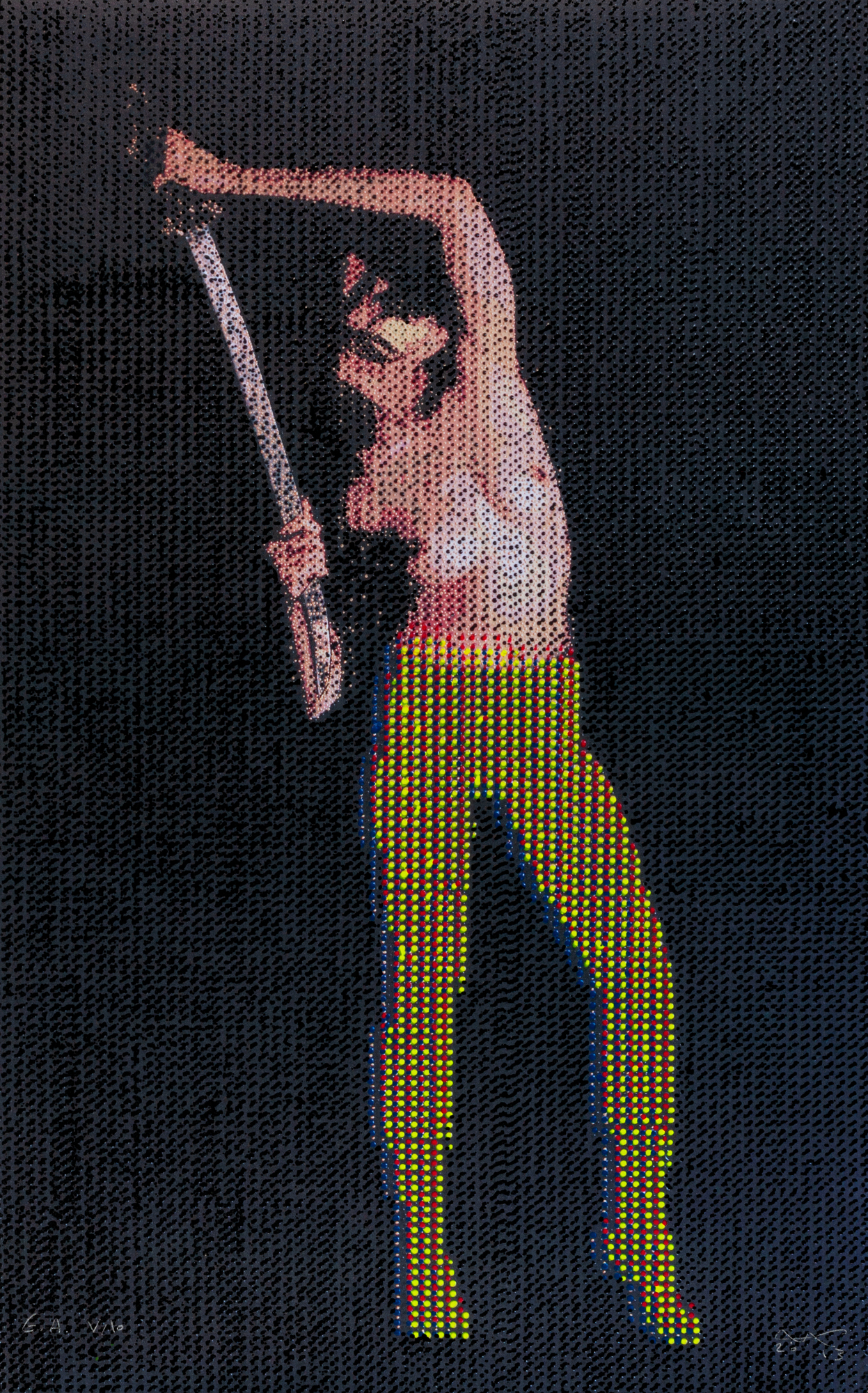 Samira Hodaei, 3 Sheets: Dancing the sharp Edge, Incomplete courage,  2013; Dancing the sharp Edge series, Pride of the bride, 2013; Untitled
