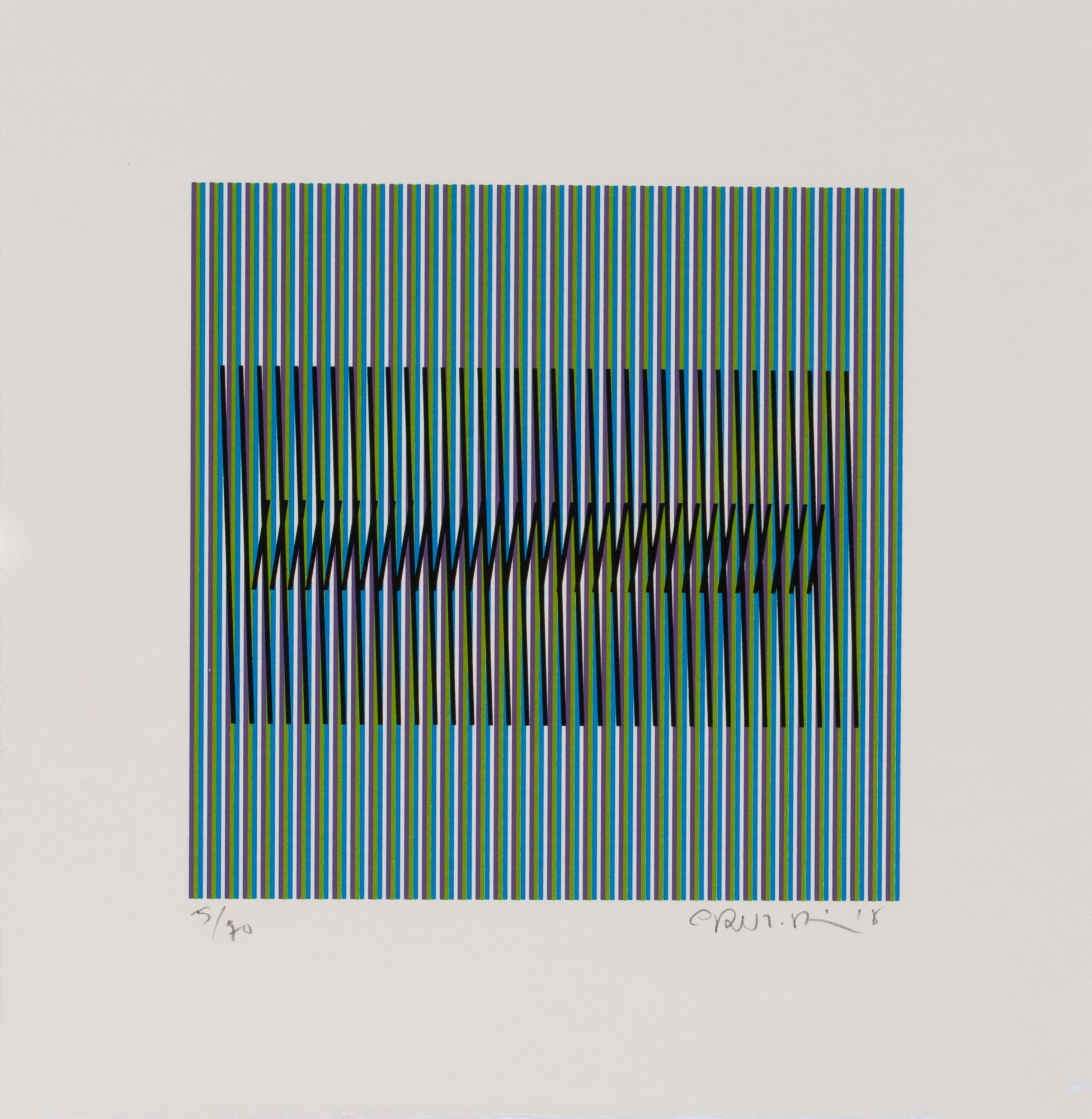 Carlos Cruz-Diez, Induction chromatique à double fréquence UBS