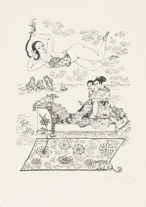 3 Blätter von Angela Hampel, 1985 (2) und Bele Bachem sowie ein Portfolio von Elvira Bach bestehend aus 23 Blättern, 1993