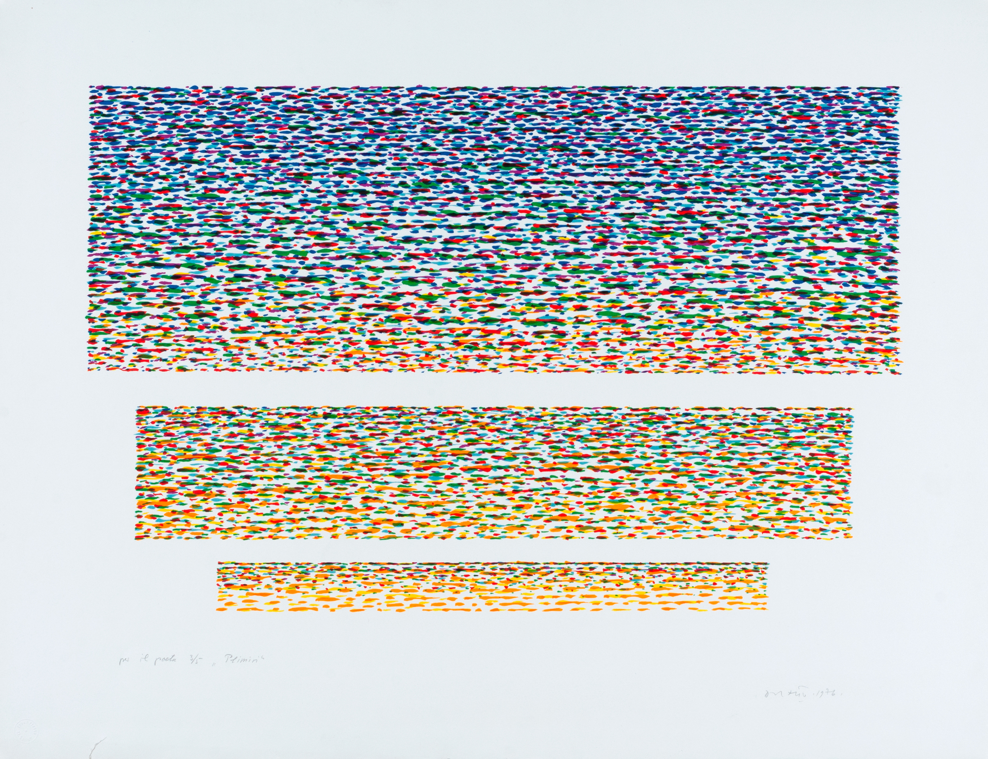 Piero Dorazio, 3 Blätter: Plimin; Senza titolo (2)