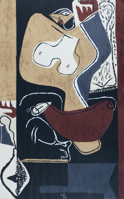 Femme à la main levée