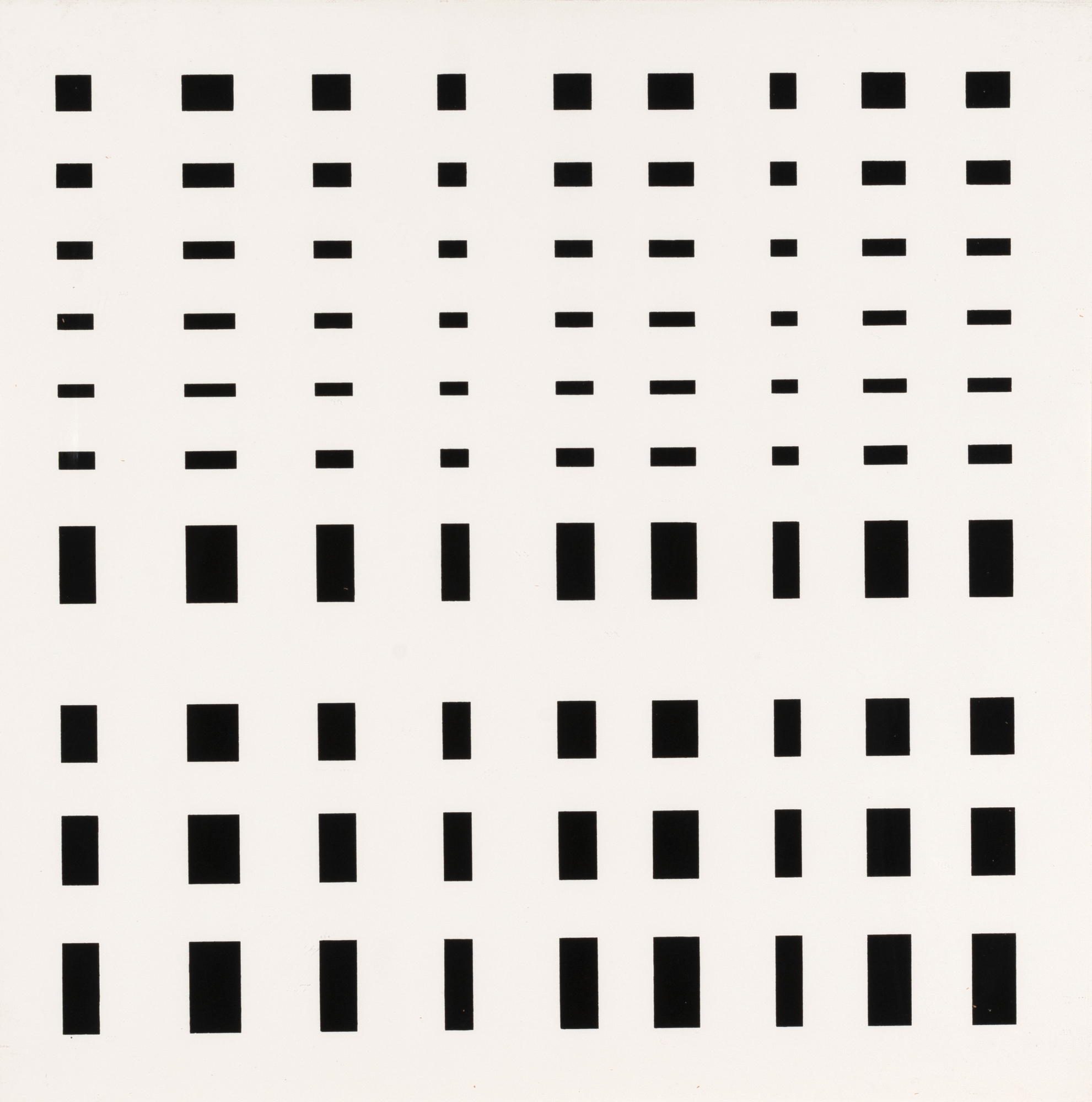 Aurélie Nemours, 2 Blätter: Translation, 1973; Sans titre