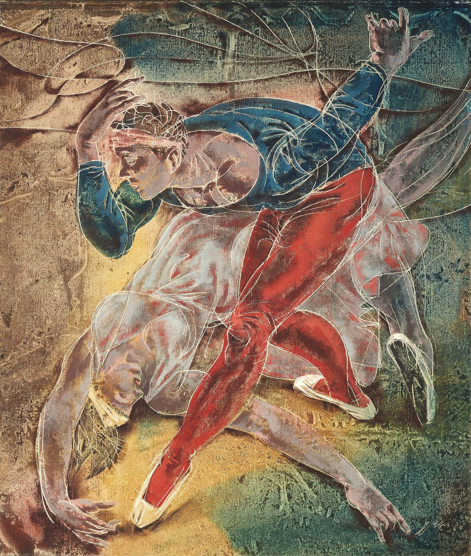 Hans Erni, Tanzendes Paar (Dancing Couple)