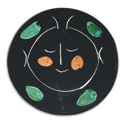 Assiette F (Visage noir service)