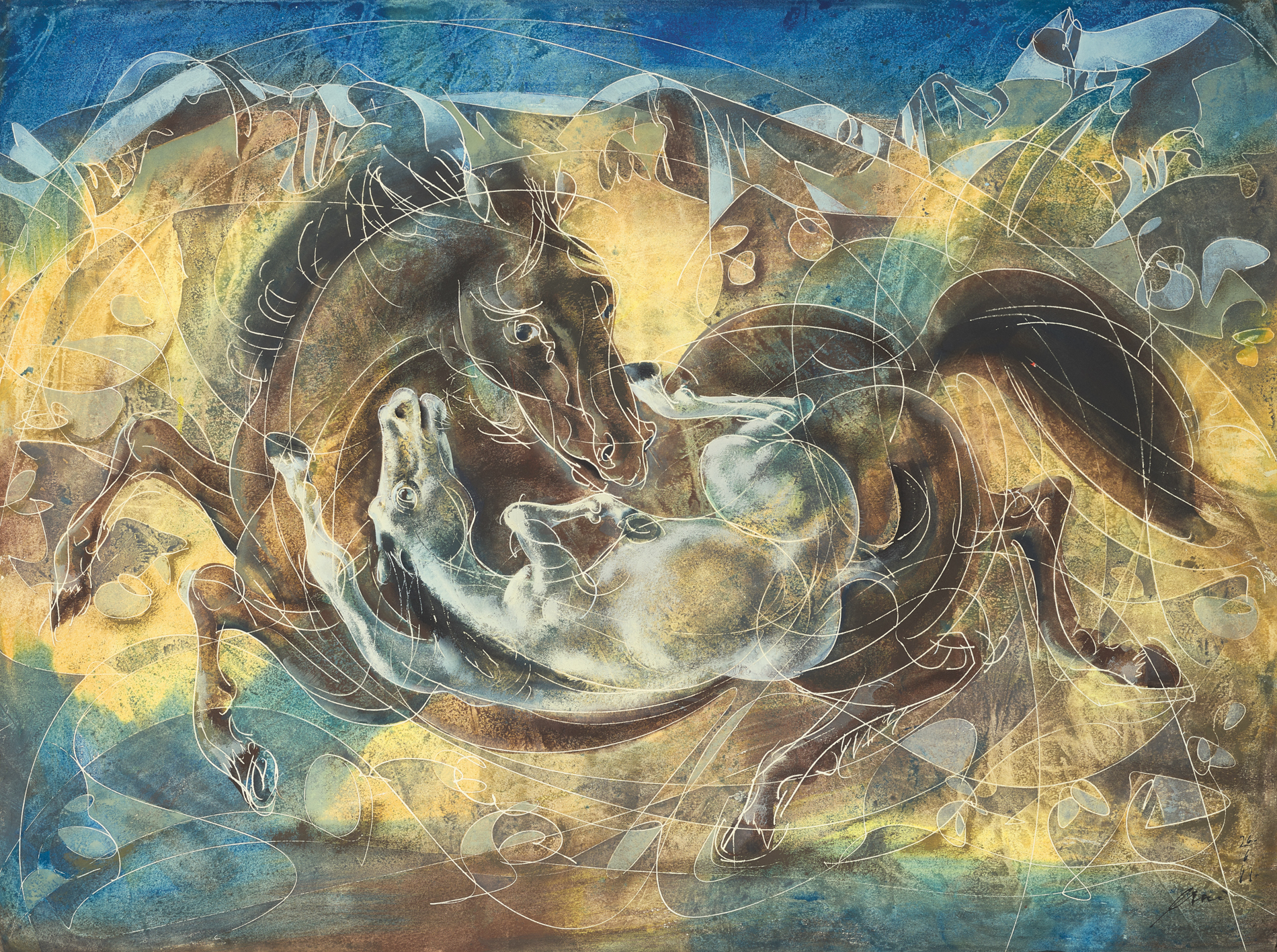 Hans Erni, Pferde (Horses)